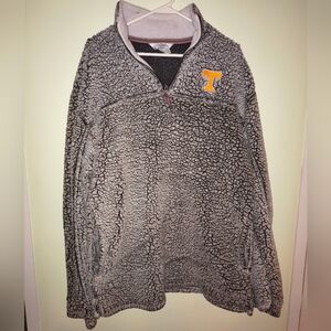 Gray Sherpa Quarter-Zip Sweater